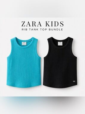 Zara Kids Ribbed Tank Bundle